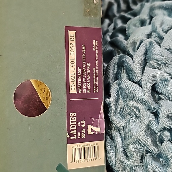 ROPER FRINGE BOOT- PURPLE 7.5 NEW - Picture 3 of 16